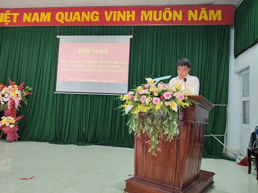 HỘI NGHỊ HỌC TẬP, QUÁN TRIỆT, TUYÊN TRUYỀN CÁC VĂN BẢN CỦA TRUNG ƯƠNG, TỈNH, XÃ (ĐỢT 4 NĂM 2025)